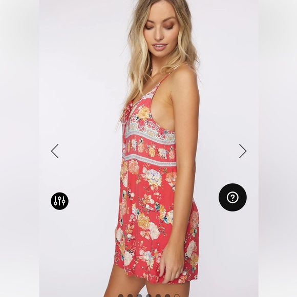 O’Neil Liame Tank Romper Red floral - Picture 6 of 15